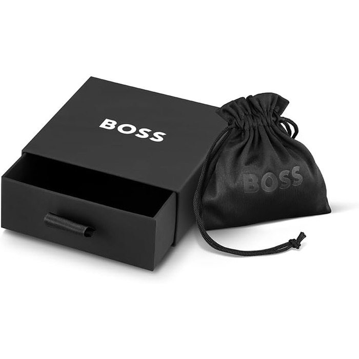 Браслет чоловічий BOSS ALEN з нержавіючої сталі: срібний, золотий або чорний