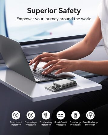 Powerbank Kuulaa Ultra Slim Magsafe 10000mAh з PD 20W, USB-C, для iPhone 17/16/15/14/13/12/Pro/Pro Max