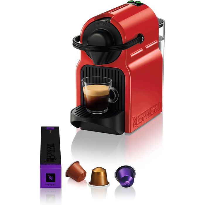 Кавомашина Nespresso Inissia від Krups, червона, для кавових капсул YY5506FD