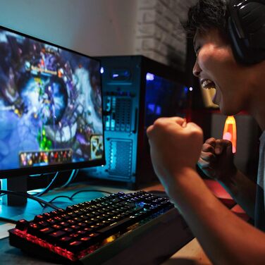 Механічна клавіатура та миша TITANWOLF з підсвічуванням LED та XXL килимком для миші, ігрова комбінація, Anti-Ghosting, 10800dpi, Makro-режим