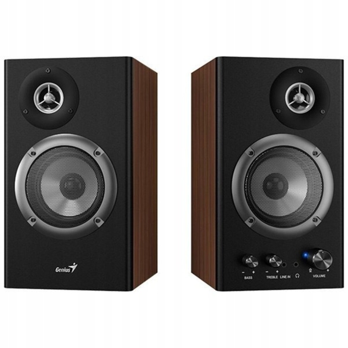 Акустична система GENIUS SP-HF1200B, 2.0, 36 Вт, дерев'яний корпус