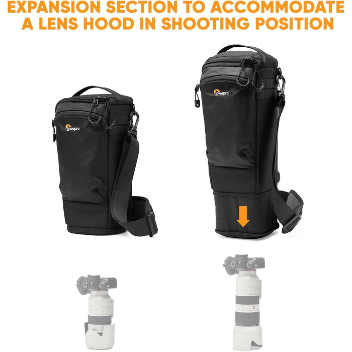 Lowepro ProTactic TLZ 75 Slim AW III: Сумка для камери (4.5 л, 37x10.5x14 см) - для бездзеркальних/DSLR камер з об'єктивом, фотограф/відеооператор