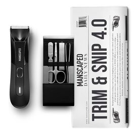 MANSCAPED® Trim & Snip 4.0: Набір для догляду за чоловіками з тримером для тіла та набором для нігтів