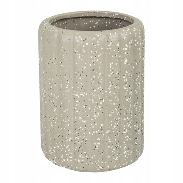 Набір аксесуарів для ванної кімнати з кераміки (глазурована каменіва маса), КОРИЧНЕВИЙ ПЛЯМКАСТИЙ