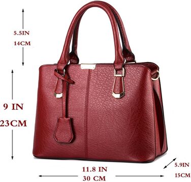 Сумка жіноча шкіряна (екошкіра) велика шопер на плече та ручки Burgundy Damen