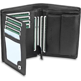 TRAVANDO Wallet for Men Chicago RFID Wallet, Men's Wallet, Portemonnaie, Portmonaise, Wallet, Large, Vertical Briefcase Wallet, Men's Wallet, Men's Wallet, Portmonee, Gift, Wallet