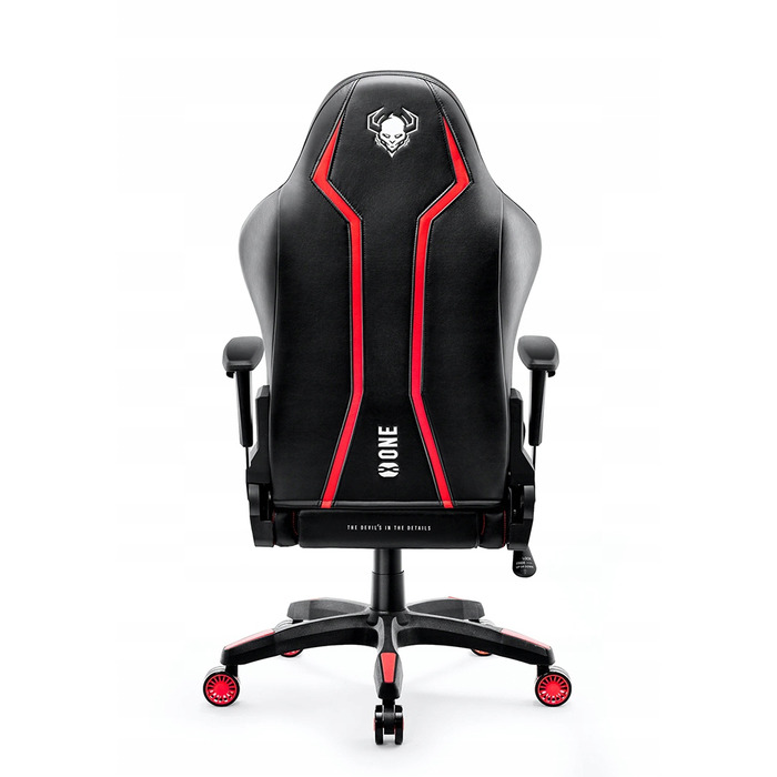 Ігрове крісло Diablo Chairs X-One 2.0, екошкіра, чорно-червоне