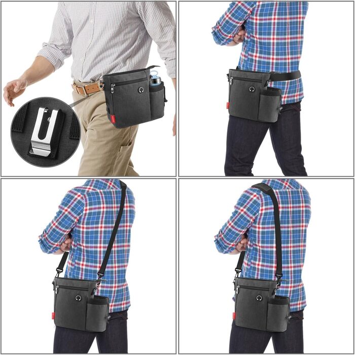 Сумка для собак Leckerlibeutels з пляшкою для води, контейнером для ласощів та відсіком для відходів