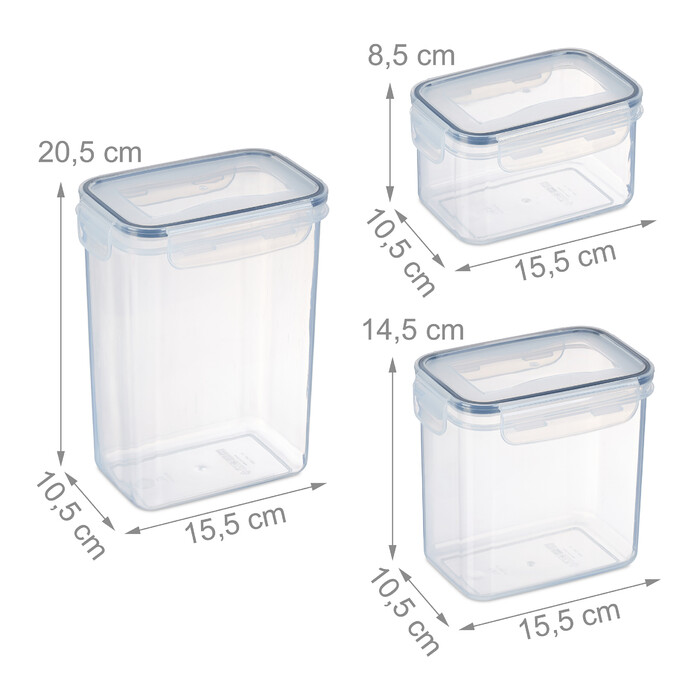 Relaxdays 10-Piece Storage Containers with Lids