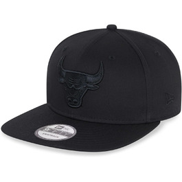 Кепка New Era Chicago Bulls NBA 9Fifty Snapback Black on Black S-M, чорна