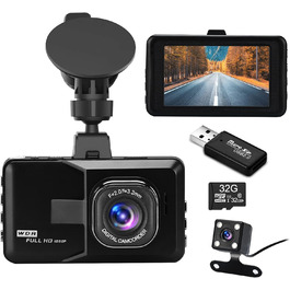 Відеореєстратор Podazz Dashcam Auto – передня та задня камери, 3