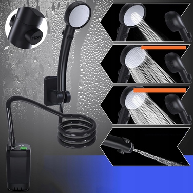 Портативний кемпінговий душ, електричний зовнішній душ із помпою