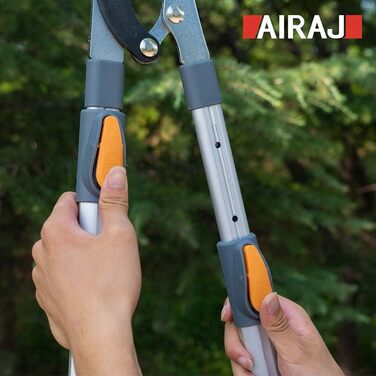 AIRAJ Телескопічний сучкоріз AMBOSS 70-103 см, змінне лезо, до 50 мм, 6-позиційна ручка, сталь SK-5, тефлонове покриття, професійний