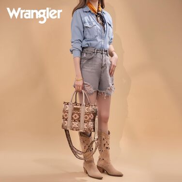 Сумка жіноча Wrangler в стилі вестерн Azteken Tan (гітарний ремінь) - оригінальна сумка-шопер