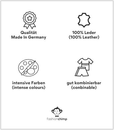 Жіночий шкіряний ремінь fashionchimp Basic, 1.5 см, червоний, Made in Germany