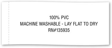 DII PVC Tablecloth Collection - Woven for Indoors and Outdoors, Polyvinyl Chloride, Nautical Blue, Round Placemat Set, 13.75