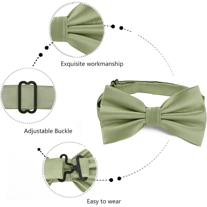 Сет аксесуарів для смокінгу Alizeal: метелик, кишеньфлора, запонки (бордовий)