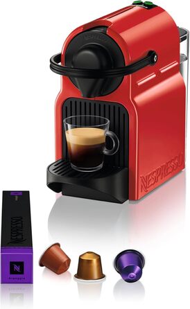 Кавомашина Nespresso Inissia від Krups, червона, для кавових капсул YY5506FD