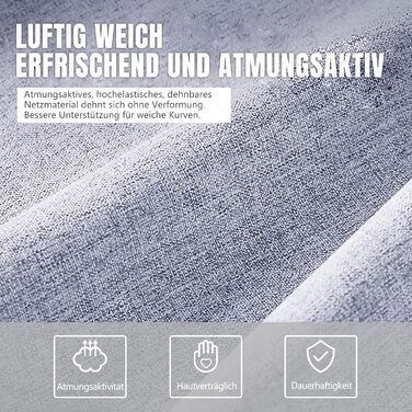 Ігровий крісло Dowinx з підголівником та підставкою для ніг, тканинне, з масажем, ергономічне, для офісу та геймінгу