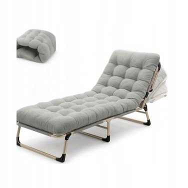Польове ліжко GP BRAND, 193,9 см x 67,9 см, сіре
