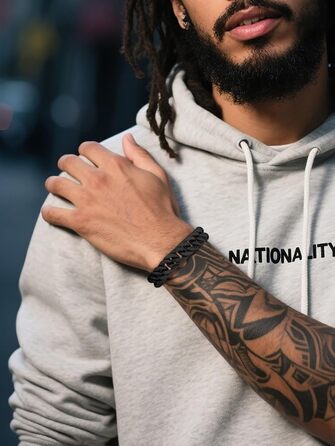 Чоловічий браслет Richsteel з нержавіючої сталі, срібно-золотий/чорний, 17 мм, 19 см, кубинський ланцюг, подарункова коробка