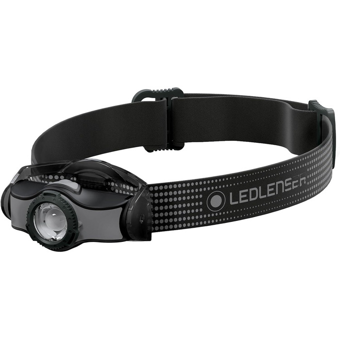 Налобний ліхтар Ledlenser MH3, 200 люмен, LED, фокусування, 130 м, до 35 годин, металевий кліп, батарейка, для туризму