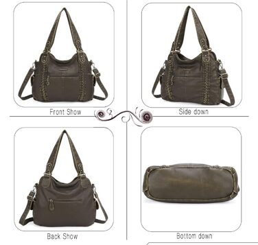 Сумка жіноча Angel Barcelo Roomy Fashion Hobo зелена шкіряна, сумка-тоут через плече