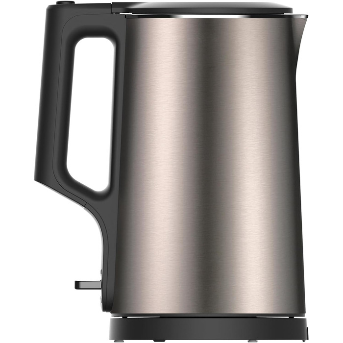 Електричний чайник Aeco AQA NEO з нержавіючої сталі, 1.7 л, 2150 Вт, без BPA, фільтр від накипу, бездротовий, CoolTouch, шампань сріблястий