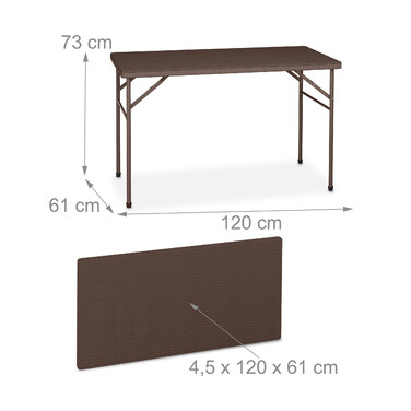 Relaxdays 3-piece Folding Beer Garden Set