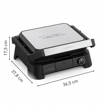 Електричний гриль 3в1 Tefal SuperGrill GC510DE0: сендвічниця та гриль, 2000 Вт