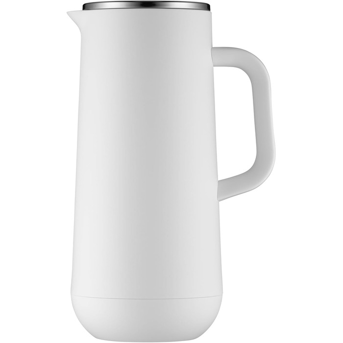 WMF Impulse Thermoskanne 1l, Insulated Carafe for Coffee or Tea, Twist-Lock Closure, Keeps Drinks Cold and Warm for 24h, Thermos for Coffee or Tea, White, Stainless Steel, Plastic