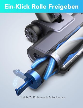 Greenote GSC60 Бездротовий акумуляторний пилосос, 33000Pa, з сенсорним екраном, до 40 хв роботи, 10 в 1, тихий, для твердих поверхонь, килимів, шерсті тварин