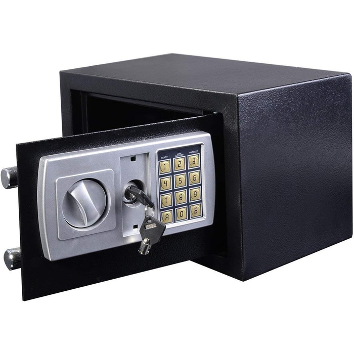 Електронний сейф Klein Tresor: водонепроникний, для зброї, боєприпасів, грошей, ювелірних виробів та документів. Об'єм 4.6L, сірий