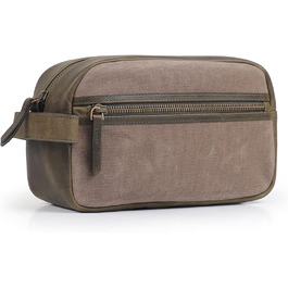 Чоловіча дорожня сумка Londo Echtleder, набір для туалету (Olive)