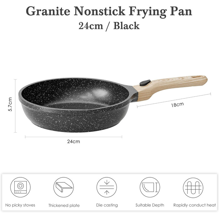 Сковорода RIOVARM 30 см з нержавіючої сталі з антипригарним покриттям для індукційних плит. Сковорода-вок з нержавіючої сталі з ручкою, підходить для всіх типів плит, можна мити в посудомийній машині та використовувати в духовці. Сковорода для омлетів, тр