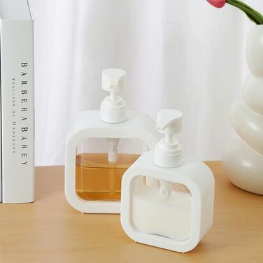 Набір дозаторів для мила та гелю для душу (2 шт, 500 мл, чорний)