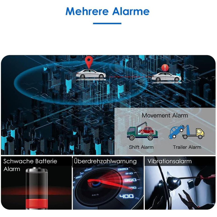 GPS-трекер TKMARS для авто без абонплати, 90 днів автономної роботи, оновлення позиції кожні 5 секунд, потужний магніт, водонепроникний, безкоштовний додаток, 5000 мА·год (TK903 4G 1500 мА·год)