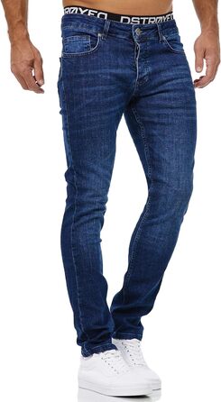Чоловічі джинси Merish Slim Fit Stretch Denim 9148-2100 (38W/34L, темно-сині)