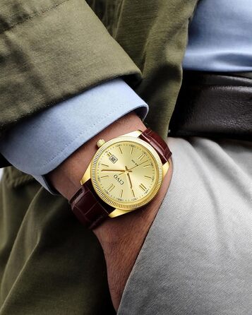 Годинник чоловічий CIVO з нержавіючої сталі: прості аналогові годинники для бізнесу з підсвічуванням дати - водонепроникні для роботи та відпочинку - стильний подарунок для чоловіків (колір: коричневий)