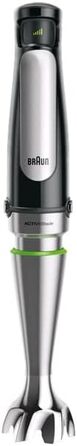 Блендер Braun MultiQuick 7 MQ7035XBI, 1000 Вт, 4 насадки, 600 мл, подрібнювач 500 мл, без BPA, чорний, стійкий до миття в посудомийній машині
