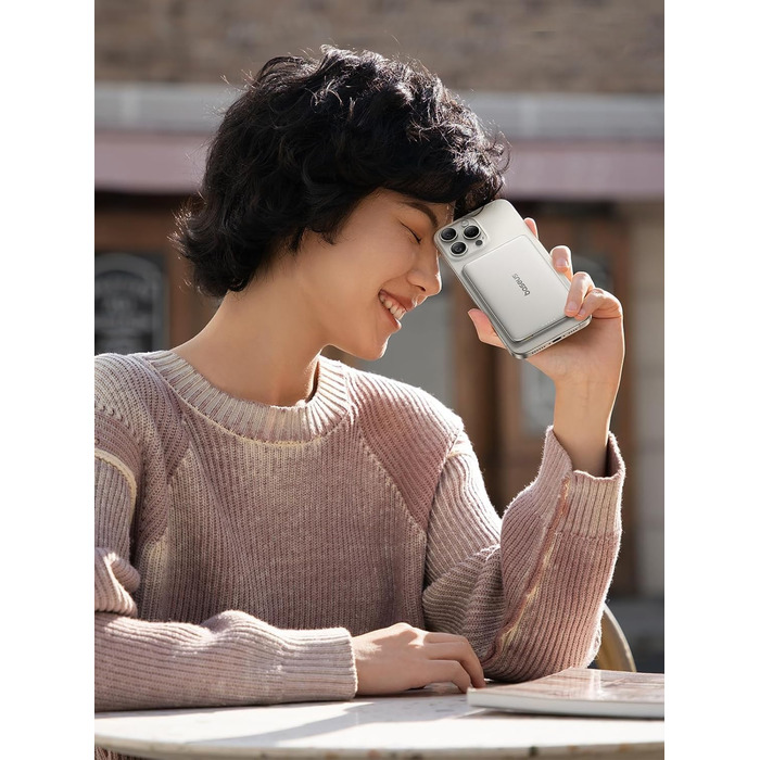 Power Bank Baseus Picogo AM41: 10000mAh, Qi2 Magsafe, 27W PD, бездротова зарядка 15W, USB-C, для iPhone 17/16/15/14/13/12, Space Gray