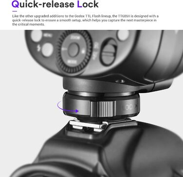 Спалах Godox TT685II-C Thinklite для Canon DSLR: E-TTL, GN60, 2.4G, TCM, HSS 1/8000s