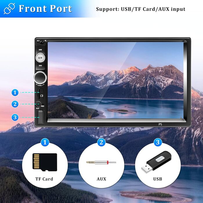 Автомагнітола CAMECHO 2 DIN 7