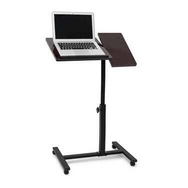Relaxdays Adjustable Height Laptop Table Wood