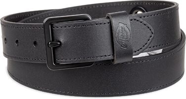 Чоловічий шкіряний ремінь Dickies з плетеним тисненням (34-36, Чорний)
