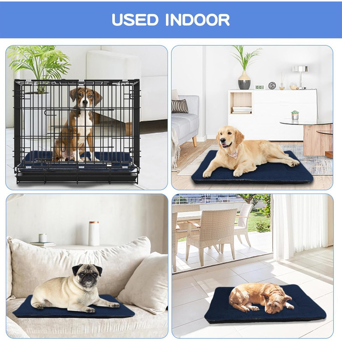 Крісло-лежанка для собак великих порід Baodan, 106x71 см, водонепроникне, з антиковзною основою, XL, Marineblau