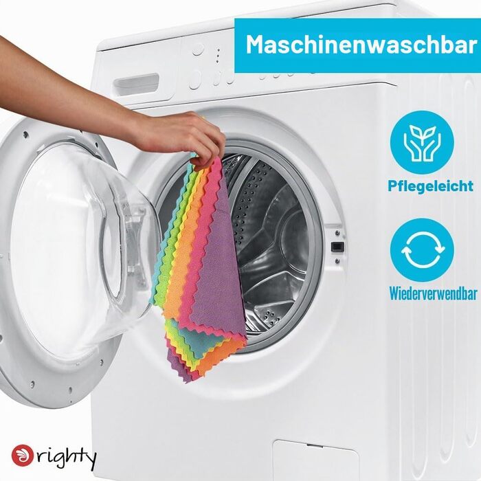 Серветки для прибирання з мікрофібри Orighty, 150 шт, гігроскопічні та безворсові ганчірки для дому, кухні та автомобіля, багаторазові, різнокольорові