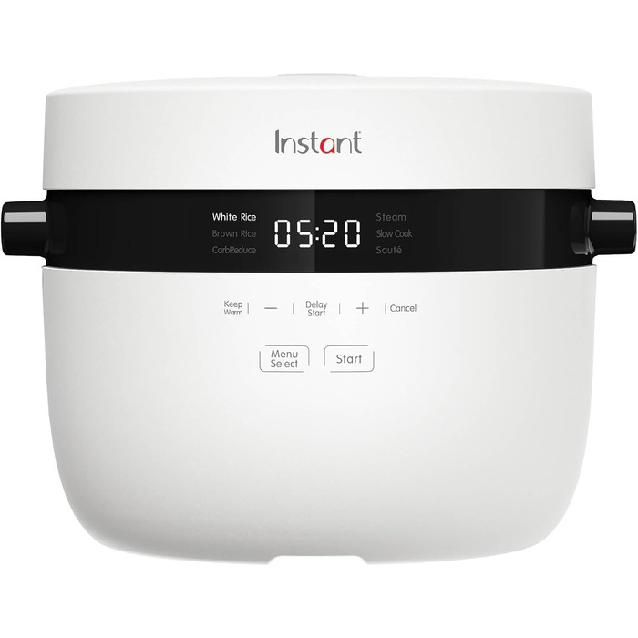 Rice Cooker and Steamer - Automatic, versatile rice cooker, steamer, and sauté/frying pan - Removable, dishwasher-safe pot (12 cups / 2.8 l) - up to 20 servings