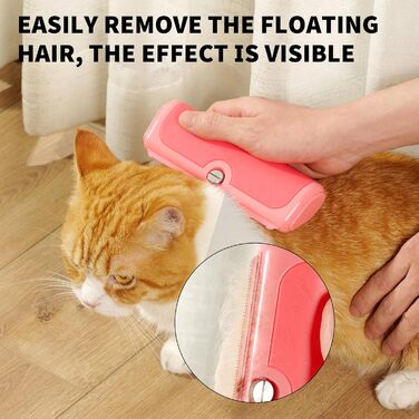 Щітка для собак та котів – двоколірна синьо-жовта, видаляє відмерле волосся та підшерсток м'яко, для собак та котів (рожева)