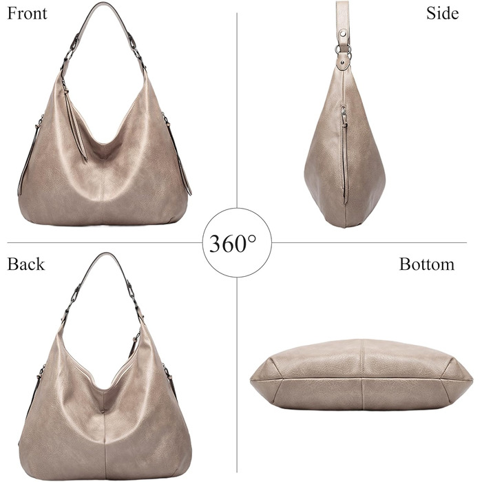 Жіноча сумка-шопер елегантна крос-боді з PU-шкіри (кава/світло-хакі) з кишенею на блискавці